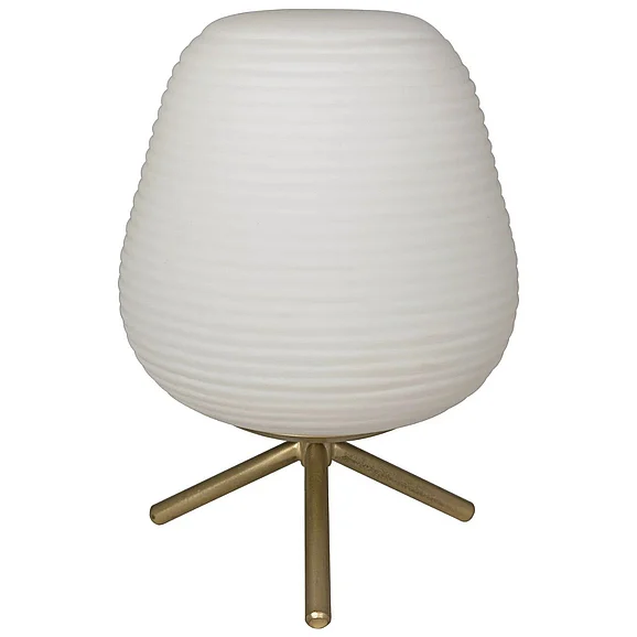 Noir Furniture Foka Table Lamp, Metal with Brass LAMP676MB