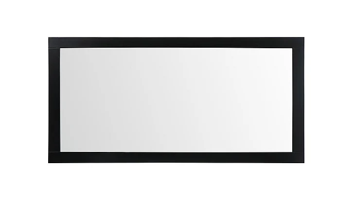 Elegant Aqua Vanity Mirror 72X36 In. in Black VM27236BK