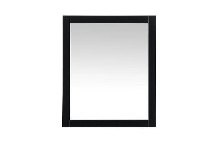 Elegant Aqua Vanity Mirror 30X36 In. in Black VM23036BK