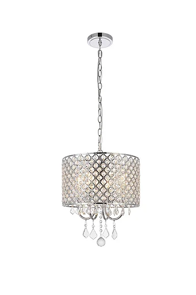 Elegant Elise 14 In. Pendant in Chrome LD711D14C CLOSEOUT