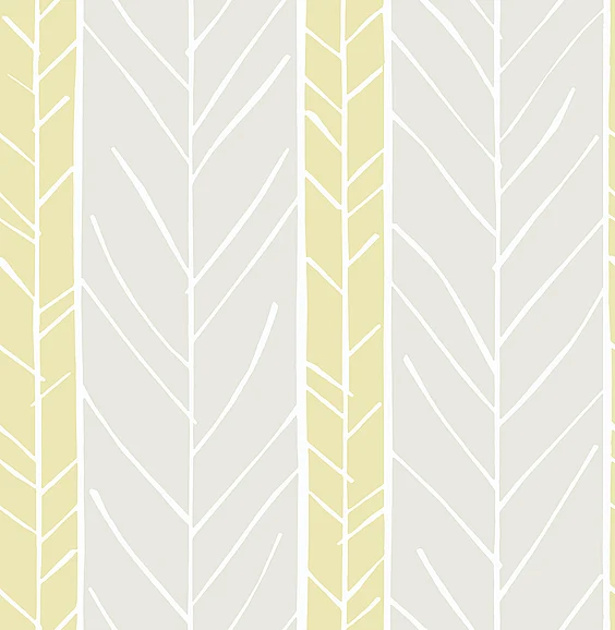 York A-Street Prints Lottie Yellow Stripe Wallpaper (Double Roll) 2903-25818
