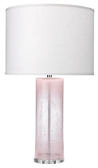 Jamie Young Jamie Young Dahlia Glass Table Lamp with Linen Shade 9DAHLTLPINK