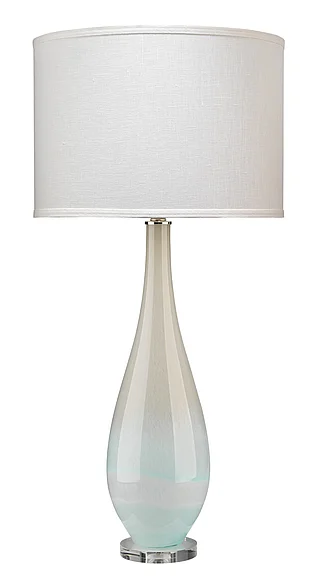Jamie Young Dewdrop Glass Table Lamp with Linen Shade