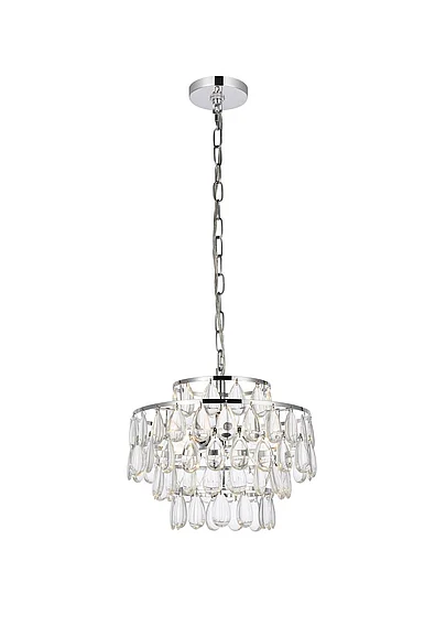 Elegant Mila 14 In. Pendant in Chrome 1102D14C