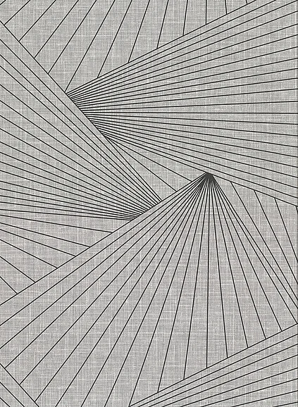 York Warner Berkeley Grey Geometric Faux Grasscloth Wallpaper (Double Roll) 2921-50400