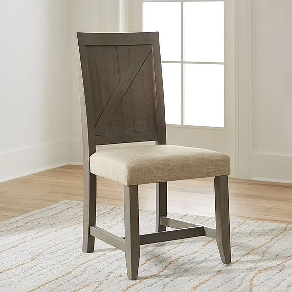 Modus Furniture Taryn Wood Chair (Set of 2) in Rustic Grey 9Y1366W