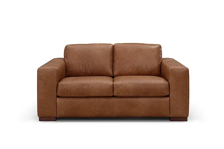 Leather Italia USA Inglewood Loveseat in Vintage Brown Cigar 1020-2014-02B5801A