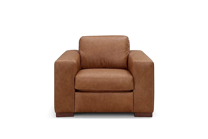 Leather Italia USA Inglewood Chair in Vintage Brown Derby 1020-2014-01B5800A