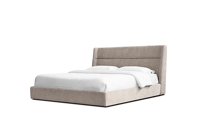 Mobital Cove Storage Bed King Champagne Fabric BED-COVE-CHAM-KING