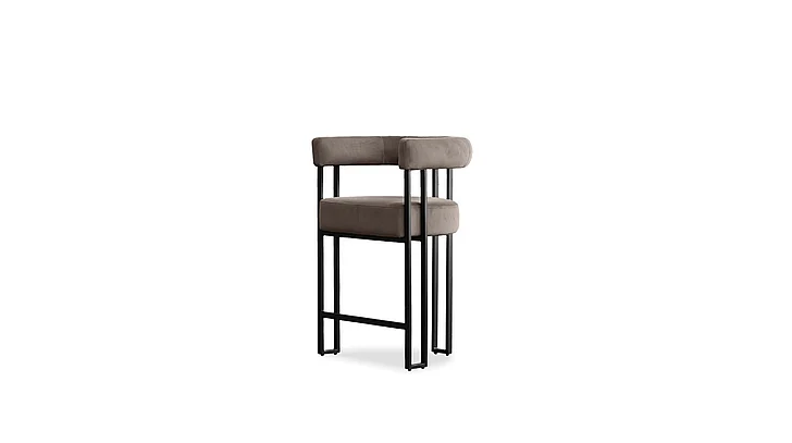 Mobital Parah Counter Stool Bruna Fabric DCS-PARA-BRUN-PCBLA
