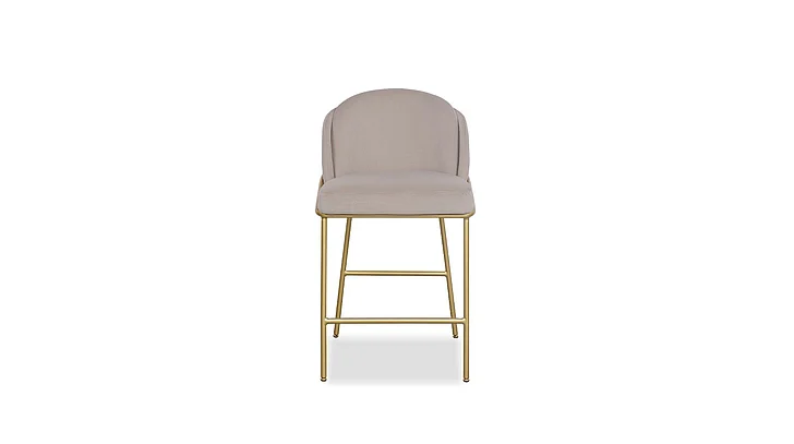 Mobital Wallen Counter Stool Champagne Fabric (Set of 2) DCS-WALL-CHAM-BRGOL