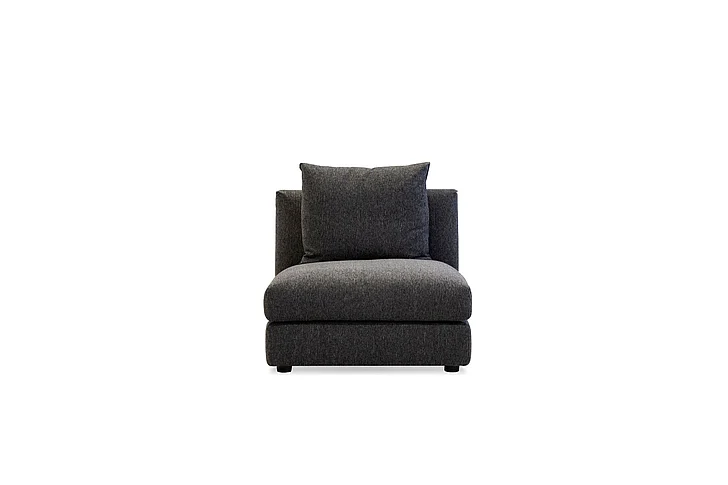Mobital Flex Armless Peppercorn Chenille Fabric SEC-FLEX-PEPP-ARMLE