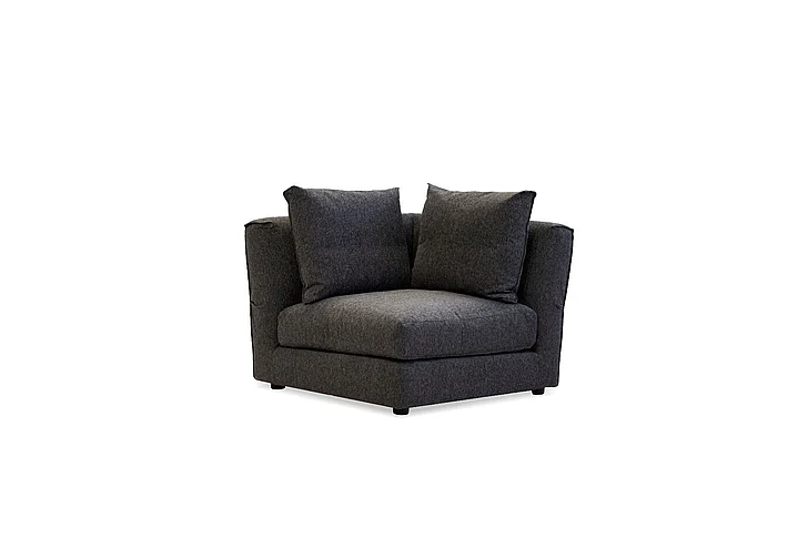 Mobital Flex Corner Peppercorn Chenille Fabric SEC-FLEX-PEPP-CORNE
