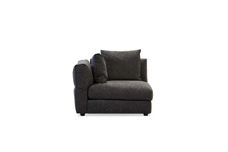 Mobital Flex LAF Chair Peppercorn Chenille Fabric with Adjustable Armrest SEC-FLEX-PEPP-LAF