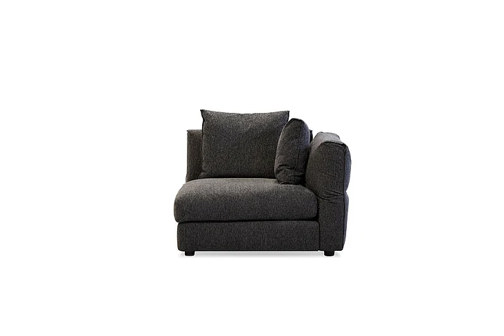 Mobital Flex RAF Chair Peppercorn Chenille Fabric with Adjustable Armrest SEC-FLEX-PEPP-RAF