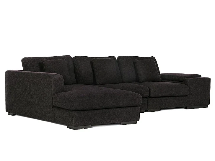 Mobital Mod Sectional 3Pc Black Tweed SEL-MOD9-BLAC-3PCS
