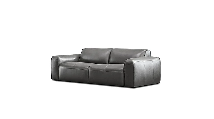 Mobital Boone Sofa Iron Ore Full Natural Grain Semi Aniline Leather SOF-BOON-IORE-LEATH