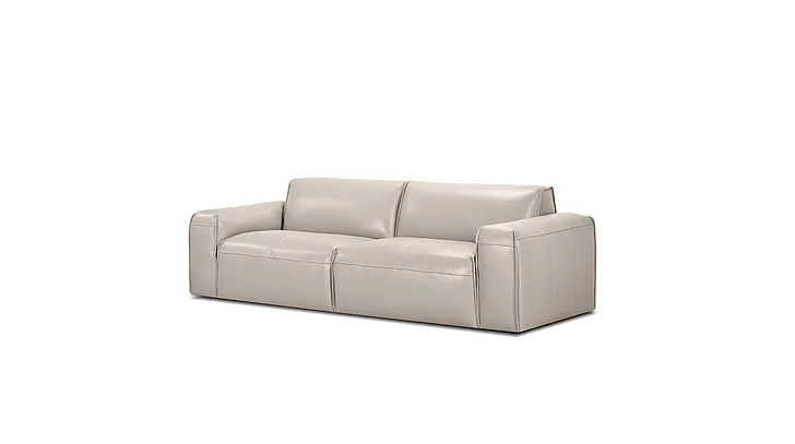 Mobital Boone Sofa Studio Taupe Full Natural Grain Semi Aniline Leather SOF-BOON-TAUP-LEATH