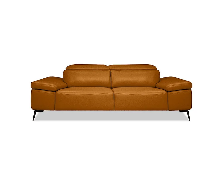Mobital Camello Sofa Camel Full Top Grain Semi-Analine Leather with Adjustable Headrest SOF-CAME-CAME-PCBL2