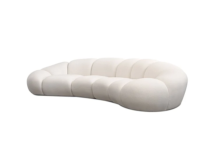 Mobital Cirro 4- Seater Sofa Buttermilk Popcorn Fabric SOF-CIRR-BUTT-
