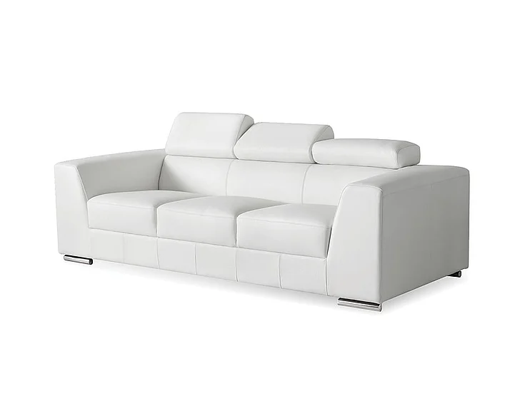 Mobital Icon Sofa Off White Premium Leather Adjustable Headreat SOF-ICON-WHIT-PREMI