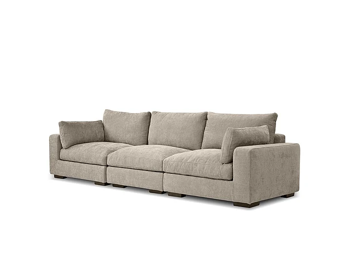 Mobital Onza Sofa 3-Seater Oyster Fabric LAF, 1 Armless, RAF SOF-ONZA-OYST-