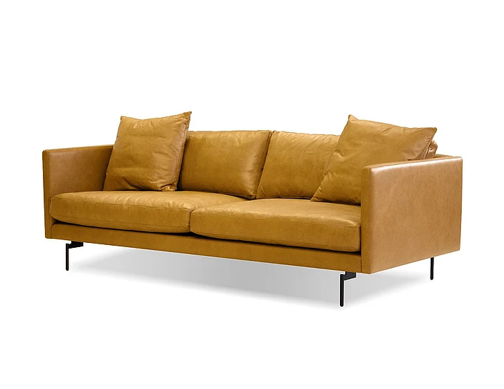 Mobital Tux Sofa Tan Analine Leather SOF-TUX9-TAN9-