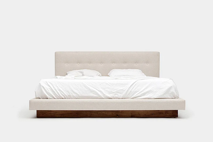 Artless Furniture 101082 King Platform Bed in Linen Blend