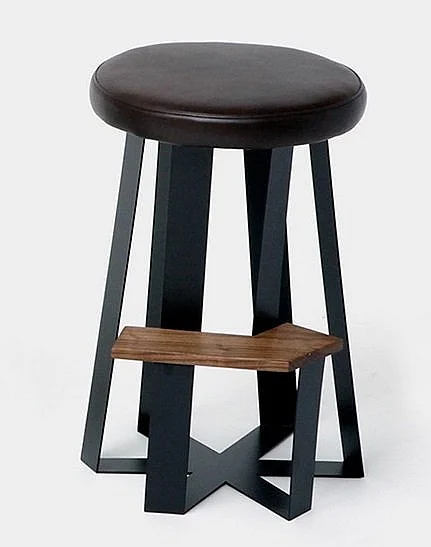 Artless Furniture ARS Leather Counter Stool (Set of 2) in Night