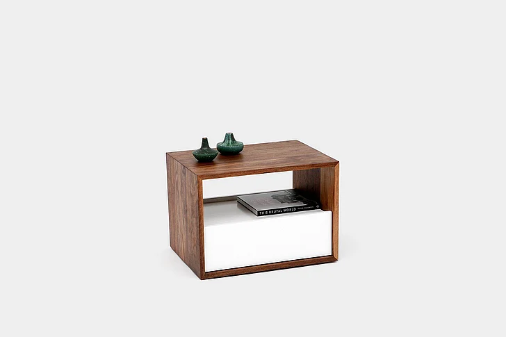 Artless Furniture THN.85 Nightstand in White A-THN-.85-WH