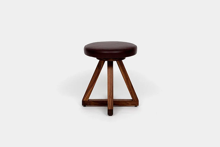 Artless Furniture X1 Stools Leather Counter Stool (Set of 2) in Burgundy