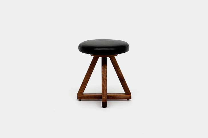 Artless Furniture X1 Stools Leather Counter Stool (Set of 2) in Night