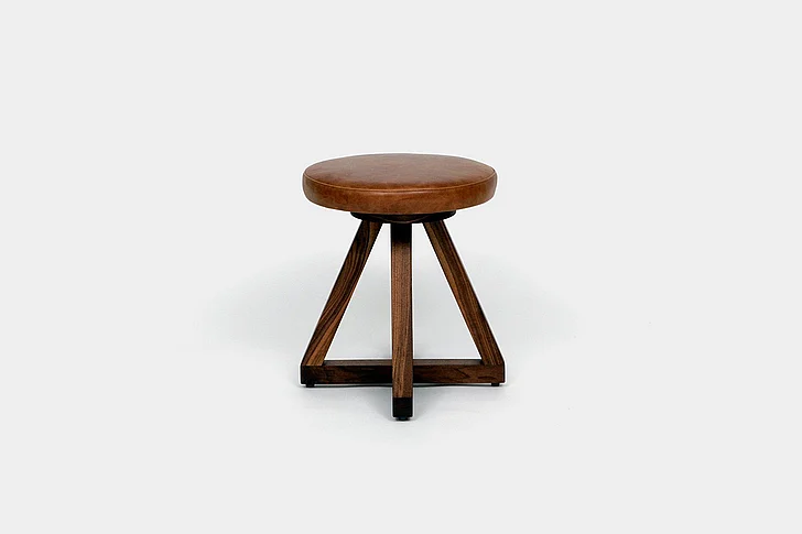 Artless Furniture X1 Stools Leather Counter Stool (Set of 2) in Saddle