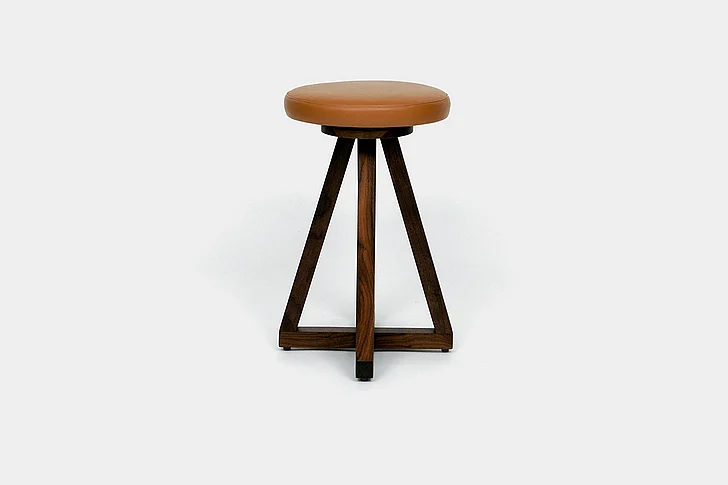 Artless Furniture X2 Leather Counter Stools (Set of 2) in Earth