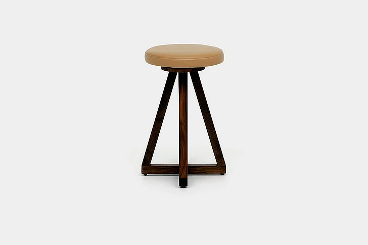 Artless Furniture X2 Leather Counter Stools (Set of 2) in Night