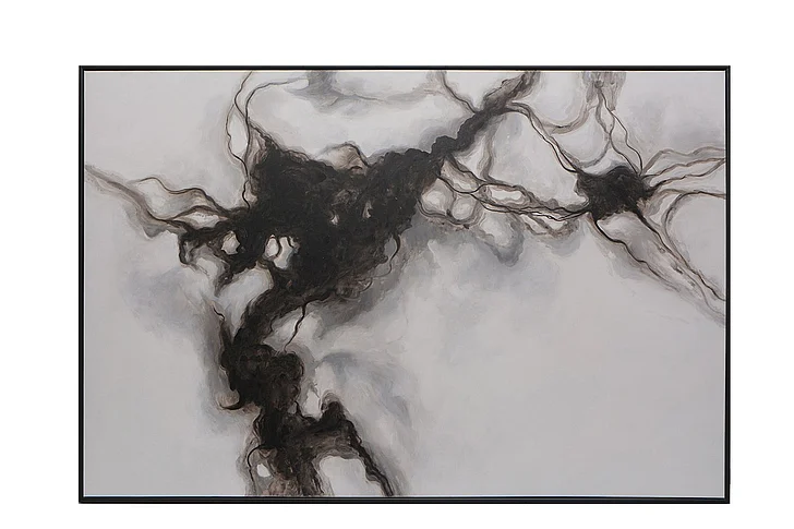 SUNPAN Smoke Screen - 72" X 48" - Black Floater Frame A0202