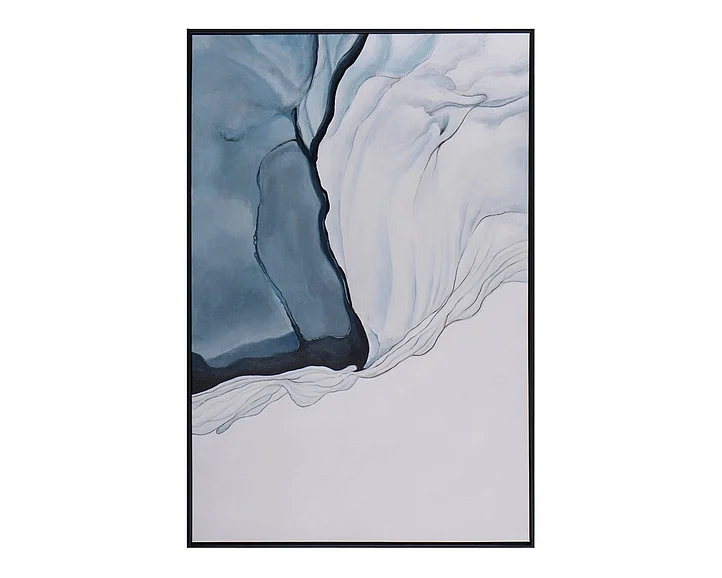 SUNPAN Glacial Rock - 48" X 72" - Black Floater Frame A0281