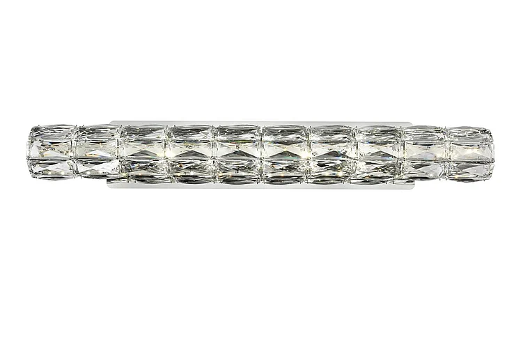 Elegant Valetta Integrated Led Chip Light Chrome Wall Sconce Clear Royal Cut Crystal 3501W30C