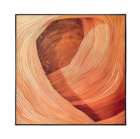 SUNPAN Canyon Dreams II - 48" X 48" - Black Floater Frame A0421