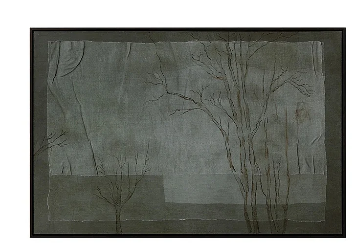 SUNPAN Enchanted Forest - 60" X 40" - Brown Floater Frame - Green A0436