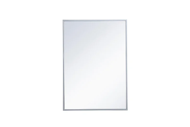Elegant Metal Mirror Medicine Cabinet 20 In. x 28 In. in Silver MR572028S