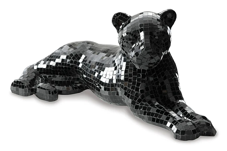 Drice Panther Sculpture in Black A2000419 FedEx/UPS