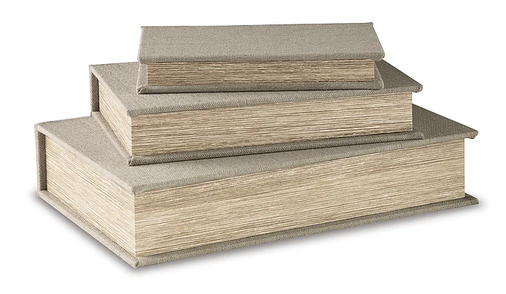 Jolina 3Pcs Box in Linen A2000486 FedEx/UPS
