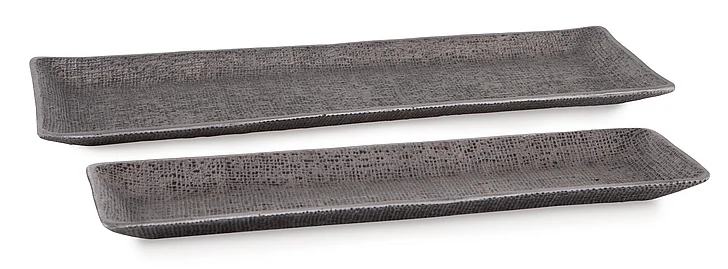 Garekton 2Pcs Tray in Pewter Finish A2000590 FedEx/UPS