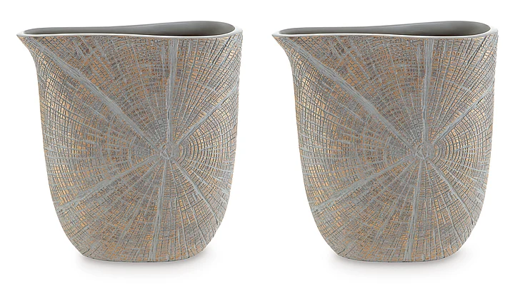 Ardenley Vase (Set of 2) in Antique Gold Finish A2000607 FedEx/UPS PROMO