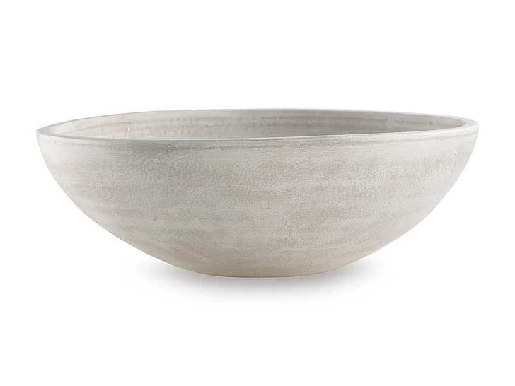 Meadie Bowl in Distressed White A2000789 FedEx/UPS