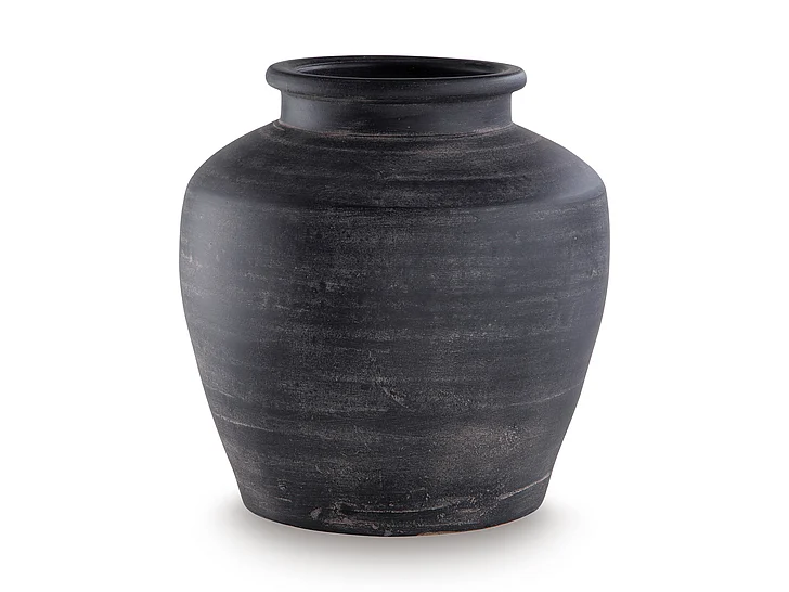 Meadie Vase in Distressed Black A2000791 FedEx/UPS