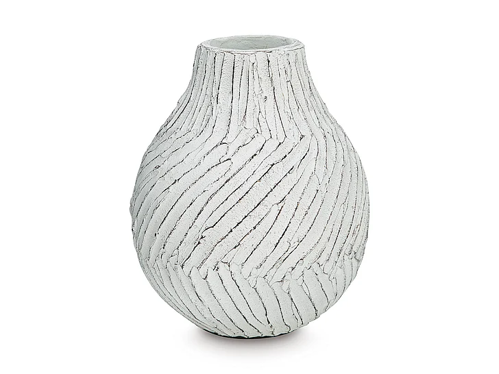Shelvie Vase in Distressed White A2000848 FedEx/UPS