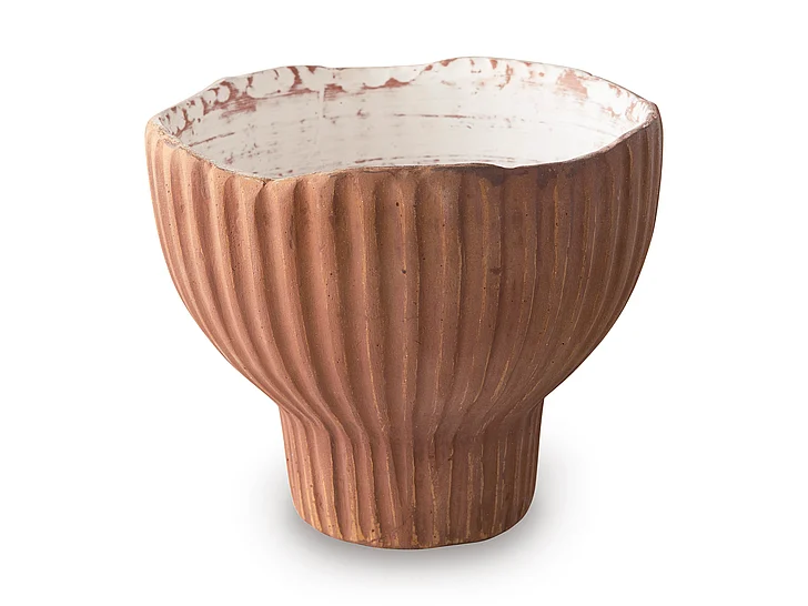 Orban Vase in Sienna/White A2000886