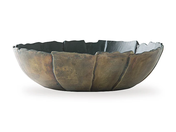 Aidman Bowl in Black/Antique Gold Finish A2000895